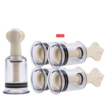 

5Pcs Full Body Massage Cans Breasts Enlarger Twist Suction Cup Anti-Cellulite Massage Vacuum Suction Cup