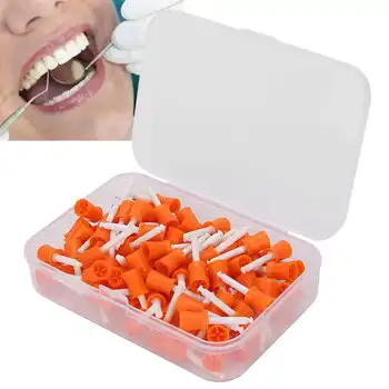

100pcs Dental Prophy Polishing Brush Latch Type Rubber Tooth Prophy Cup For Low Speed Handpiece Oral Hygiene