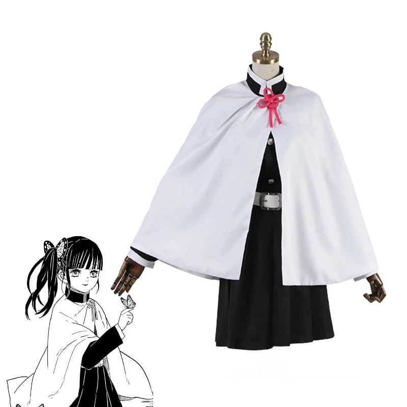Demon Slayer: Kimetsu no Yaiba Косплей Tsuyuri Kanawo кимоно Униформа helloveen Carnaval Рождественский костюм для вечеринки комплект одежды