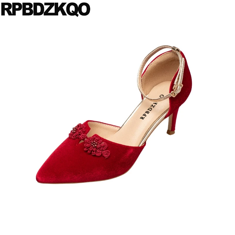 red pumps 3 inch heel