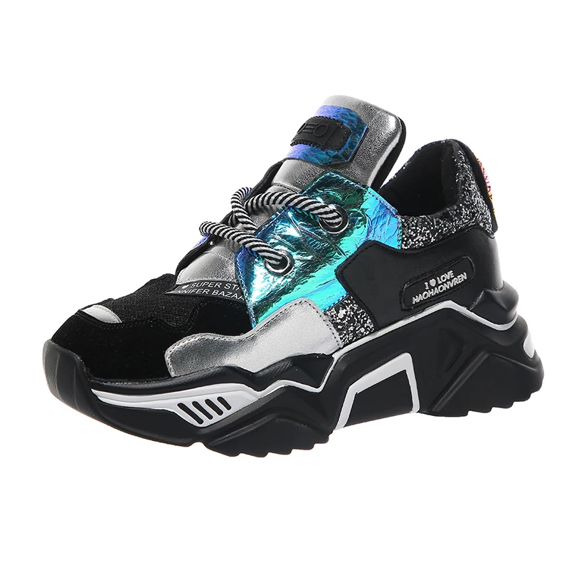 

Torre shoes women ins tide summer 2019 new WOMNE casual ultra-hot red platform shoes thick bottom mesh sports autumn shoes