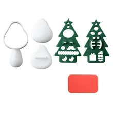 Рождественская елка суши рисовые шарики форма для хлеба производитель мультфильм выпечки DIY инструмент для выпечки печенья набор «сделай сам»