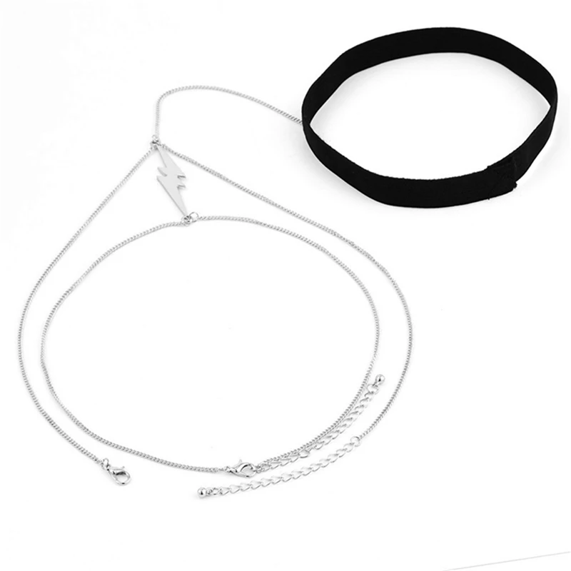 Leg Punk Beach Anklet Jewelry Vintage Chunky Curb Gold Silver Color Leg Chain Body Chain Thigh Chain Body Harness
