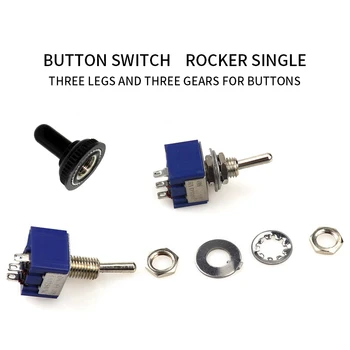 

6A/125V 3A/250V 3 Terminals 3 Position SPDT Toggle Switch ON/Off/ON 1Pcs