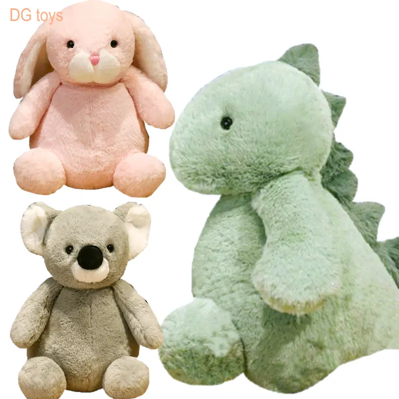 Realistici conigli di Angora peluche animali di peluche Koala maiale pinguino cane dinosauro bambino peluche peluche bambole bambino placare giocattoli