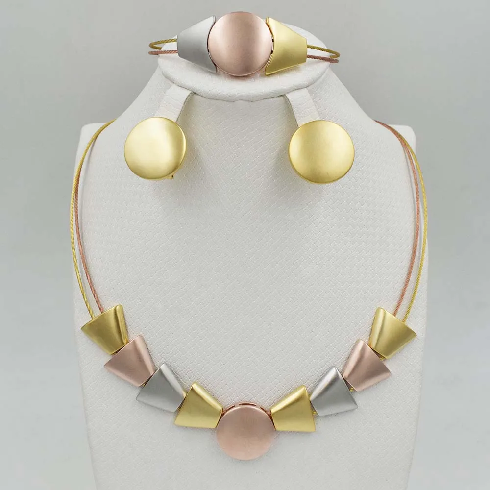 

Fashion jewelry set African Nigeria Dubai gold-color African bead jewelry wedding jewelry set african beads jewelry sets
