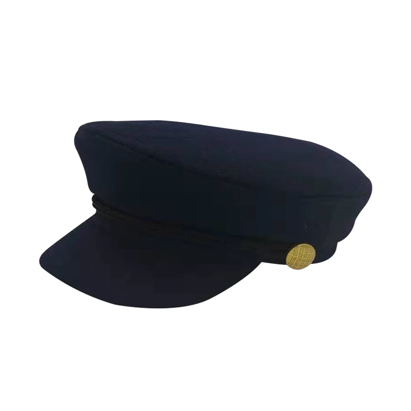 Navy blue Новая популярная Осенняя модная Женская Ковбойская Кепка в британском стиле, теплая Кепка в стиле ретро, шесть цветов, восьмиугольная кепка в стиле милитари, женская кепка с козырьком s - Цвет: Navy blue