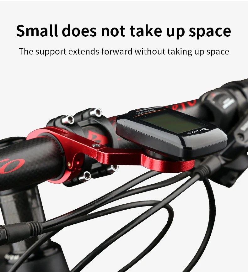 Support Vélo Intégré En Fibre De Carbone - Compatible Garmin Edge, Ordinateur, Lampe Et Caméra (GoPro) - BNGXR