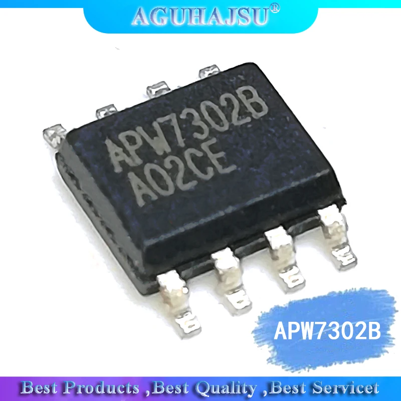 10 pces apw7302b sop8 apw7302 sop 7302 smd lcd chip de gerenciamento de ...