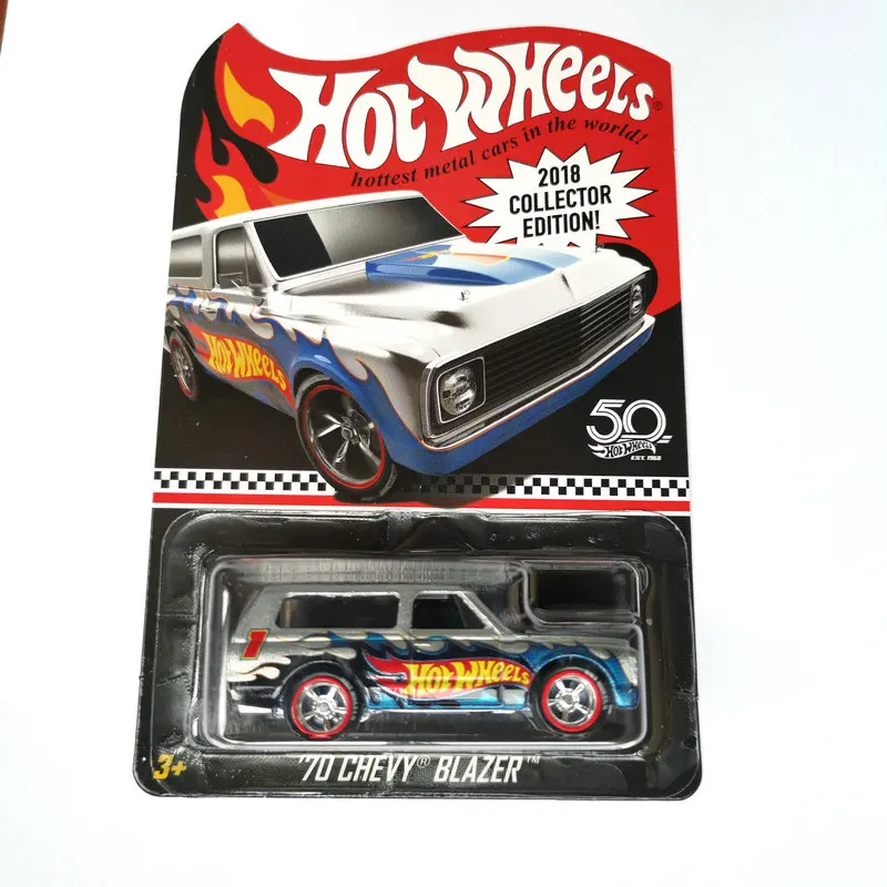 FKF87 Hot Wheels Автомобиль Red Line Club 70 CHEVY Блейзер Коллекционное издание 50-летие металлический литой автомобиль игрушки Детский подарок - Цвет: FKF87
