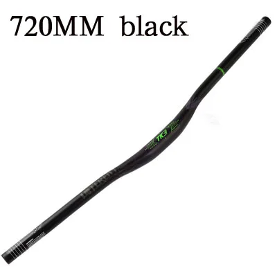 720mm Black MTB руль, 5 градусов, светоотражающий руль для велосипеда, крепкий, прочный AM XC DH, руль для горного велосипеда, 720 мм, 780 мм - Цвет: 720mm Black