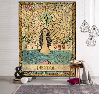 

Rectangular Tarot Card Wall Covering Wall Hanging Tapestry Sun Tapestry Living Room Wall Blanket with Install Tool Robotech