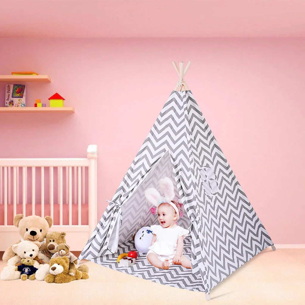 Детская Брезентовая палатка для мальчика и палатка для девочки в помещении и на открытом воздухе