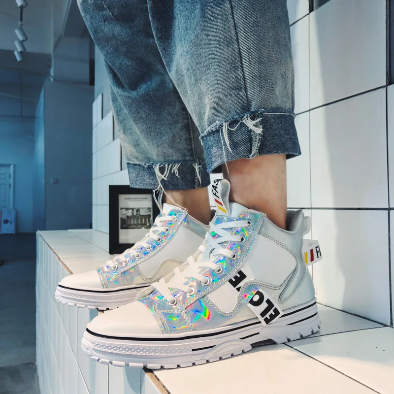 

High-top Board Shoe Men's Korean-style Fashion Men Martin Boots Versatile Casual 2019 New Style Autumn Hair Stylist Cool Trendy