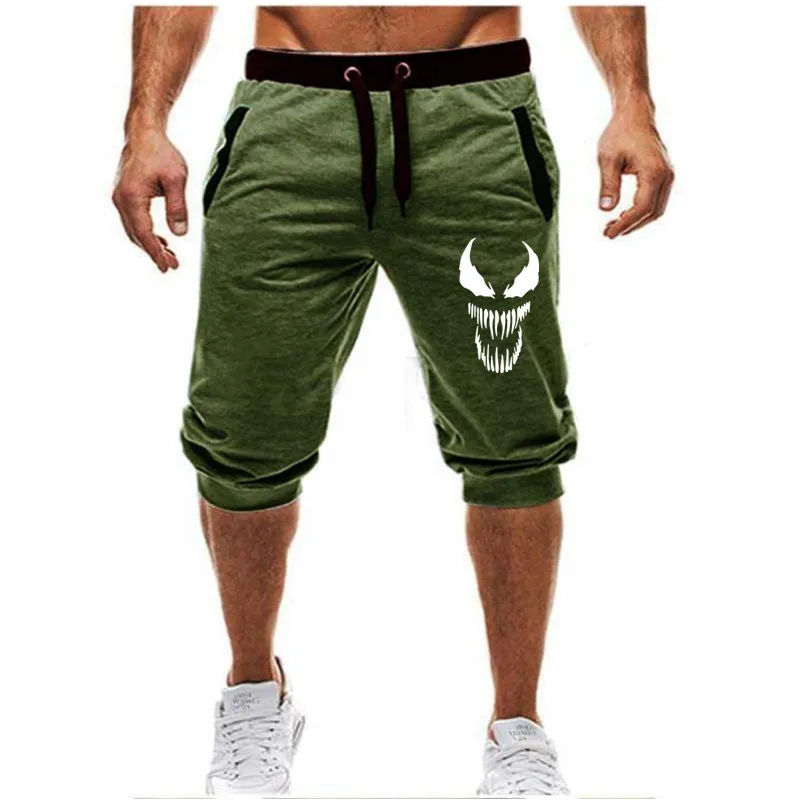 Skull venom Running Shorts Men Sports Jogging Shorts Summer Casual Pockets Men's Gym Men Sport gyms Short Pant Men 2020