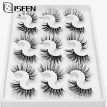 ISEEN Новые 9 пар 3D Искусственные норковые накладные ресницы пушистые тонкие толстые ресницы ручной работы мягкие ресницы для макияжа инструменты для наращивания