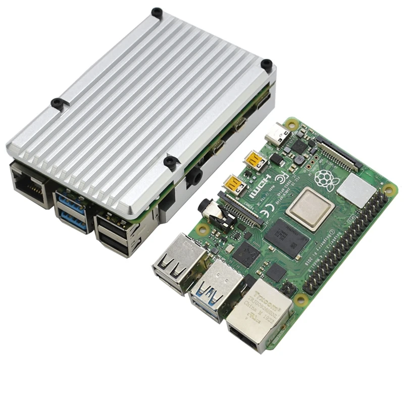 Для Raspberry Pi 4B 2G ram DIY Kit Поддержка 2,4/5,0 GHz wifi Bluetooth 5,0 с защитным корпусом охлаждающим вентилятором