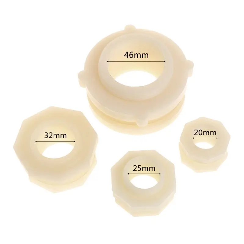 2Pcs Plastic Connector Water Tank Pipeline Adaptor Connection Tool With Internal And External Interface For Water Pipe Dropship