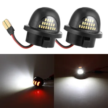 

2pcs Car LED License Number Plate Lights 12V 18LED License Plate Lamp for Ford F250 F350 Pickup 1999-2016 Car Accessories