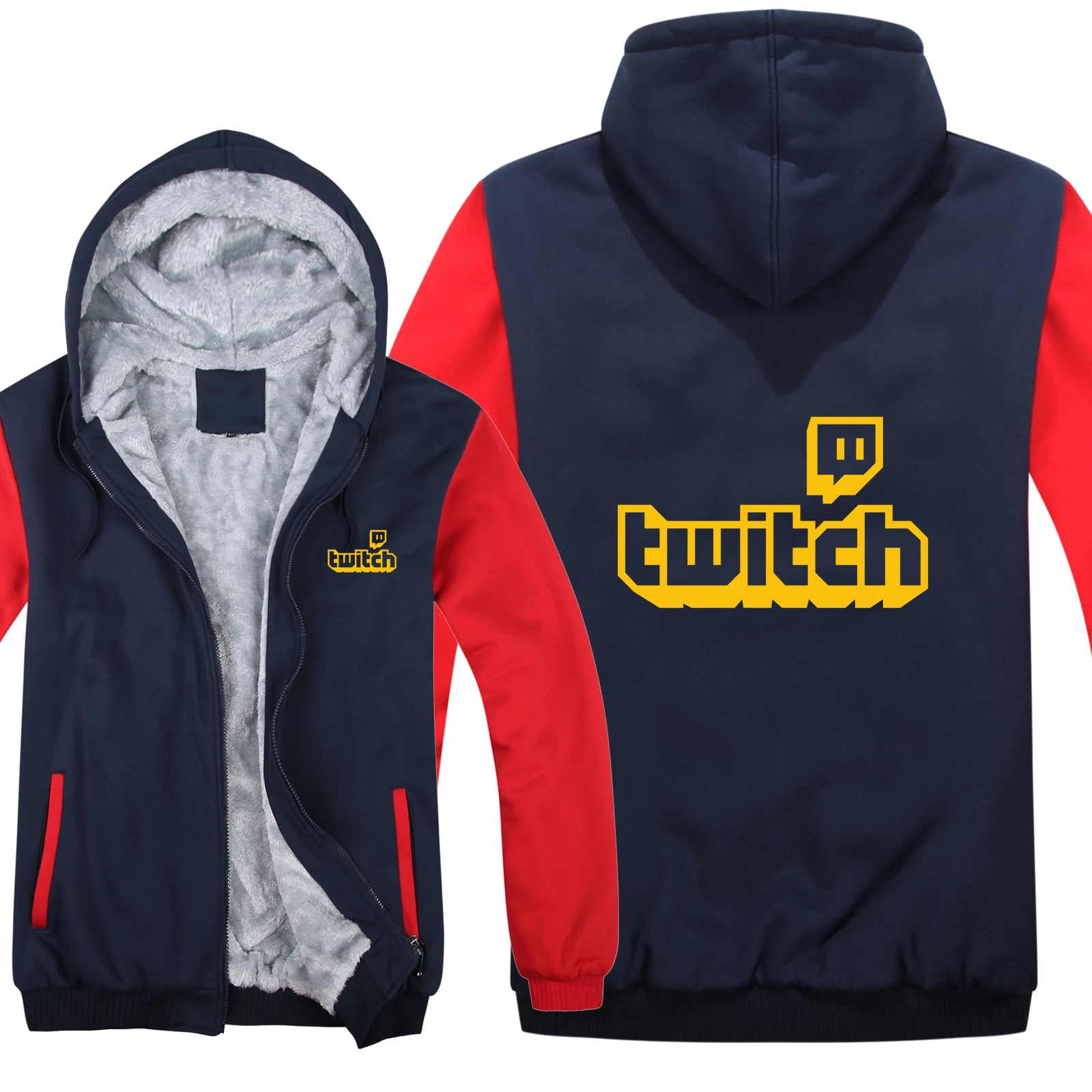 Twitch Channel толстовки мужские повседневные пальто шерстяная куртка с подкладкой Twitch толстовки мужские пуловеры 128