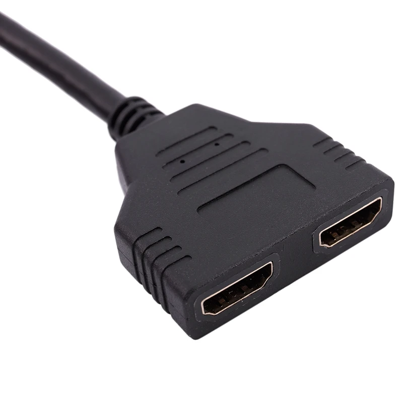 HDMI 1 до 2 двойной адаптер сигнала перевозчика конвертер кабель для видео ТВ HD tv(черный