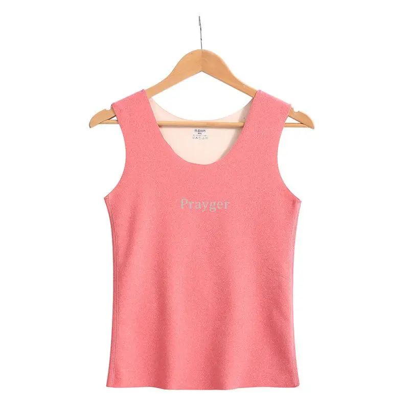 Thermal Underwear Warm Body Tank Tops Couple Vest  Big Large Waist L-4XL Autumn Winter Women Man Slim Clothes