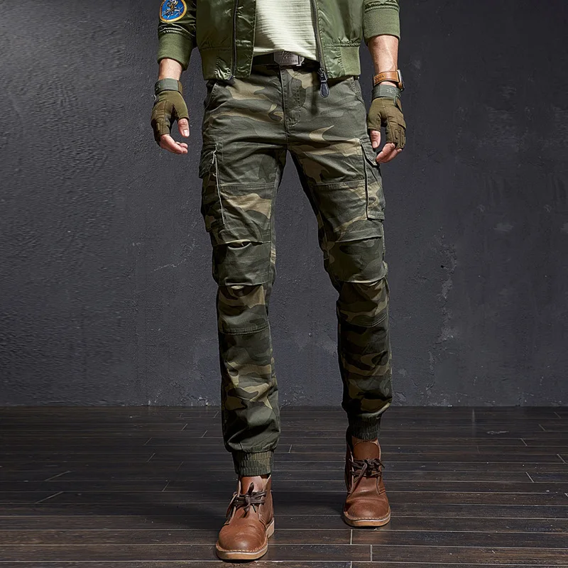 Tactical pants Fashion Slim Camouflage Casual Tactical Cargo Pants Male Streetwear Harajuku Joggers Men Clothing Camo Trousers