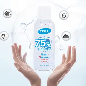 

100ml Hand Sanitizer Soap Gel 75% Alcohol Disposable No Clean Portable Antibacterial Moisturizing Disinfectant Liquid