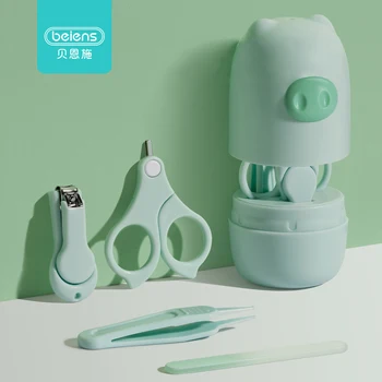 

Baby Care Set 4pcs Newborn Healthcare Kits kids Nail Care Infant Finger Trimmer Scissors Nail Clippers Baby Care Tools