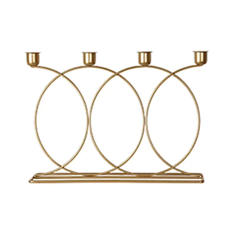 

Nordic Style 3D Candlestick Metal Candle Holder Wedding Centerpiece Candelabra Dinner Home Decor