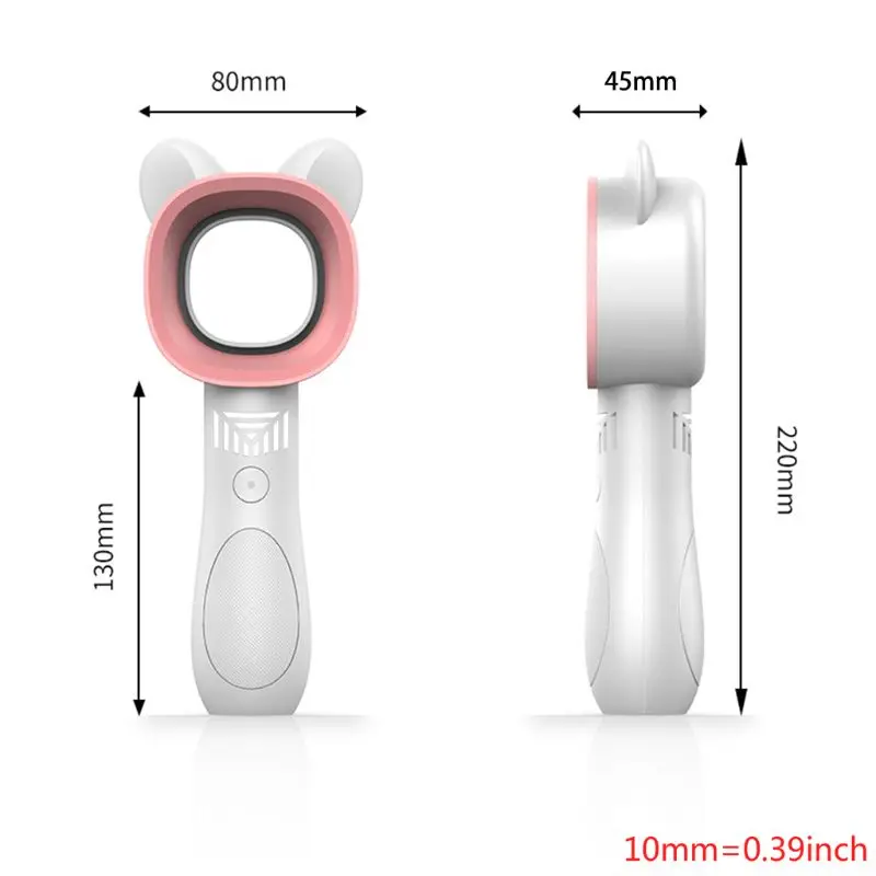 

Portable Mini Outdoor USB Rechargeable Bladeless Fan Handheld Cooler Cooling Fan R2JB