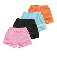 Женские джинсовые шорты хорошего качества; летние модные детские джинсовые шорты ярких цветов; короткие джинсы для маленьких девочек