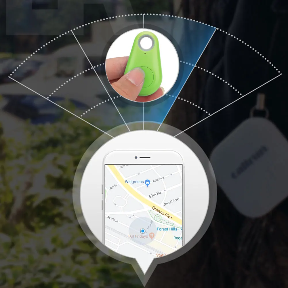 Мини-кошелек с защитой от потери, брелок, смарт-тег, Bluetooth Tracer, gps брелок для ключей с локатором, для домашних животных, собак, детей, ITag, трекер, брелок для ключей