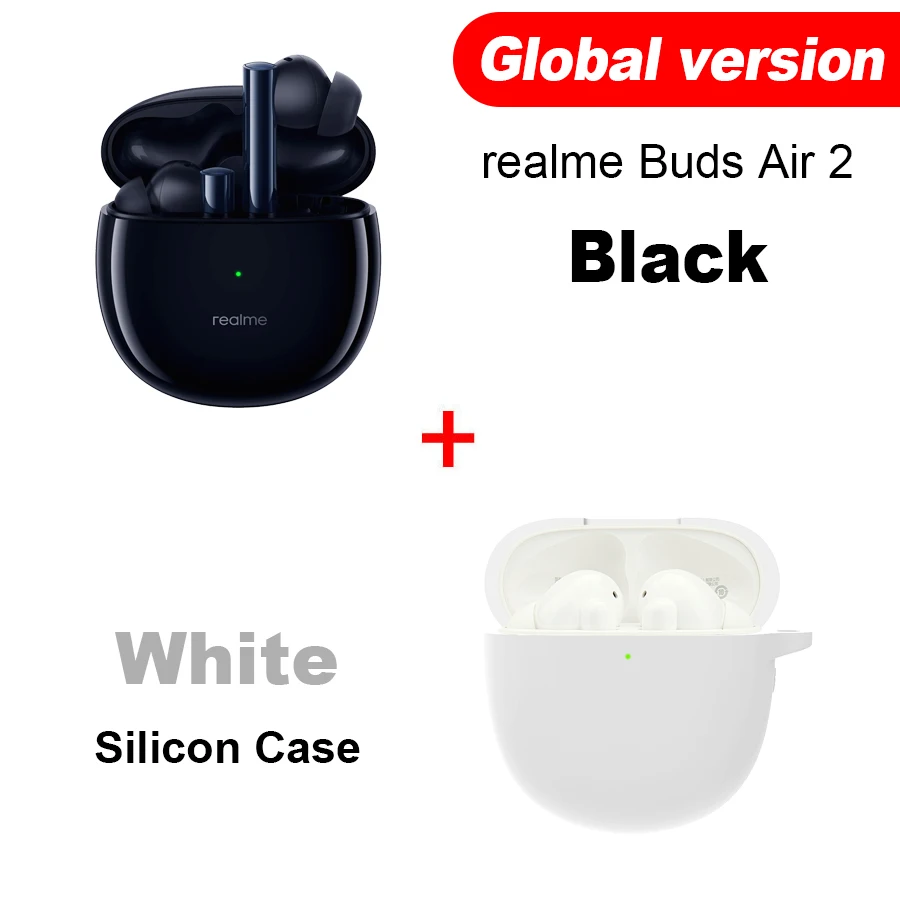 Realme Buds Air 2 Weiß In Ear TWS bluetooth kopfhörer ANC-25dB IPX5 earphones 