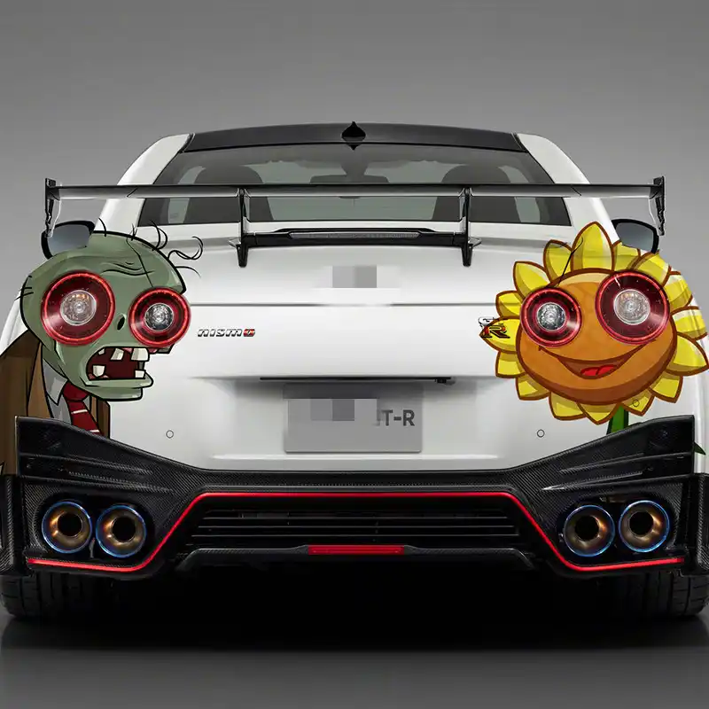 Car anime car stickers FOR Nissan GT R rear lights decorative stickers GTR tail personalized