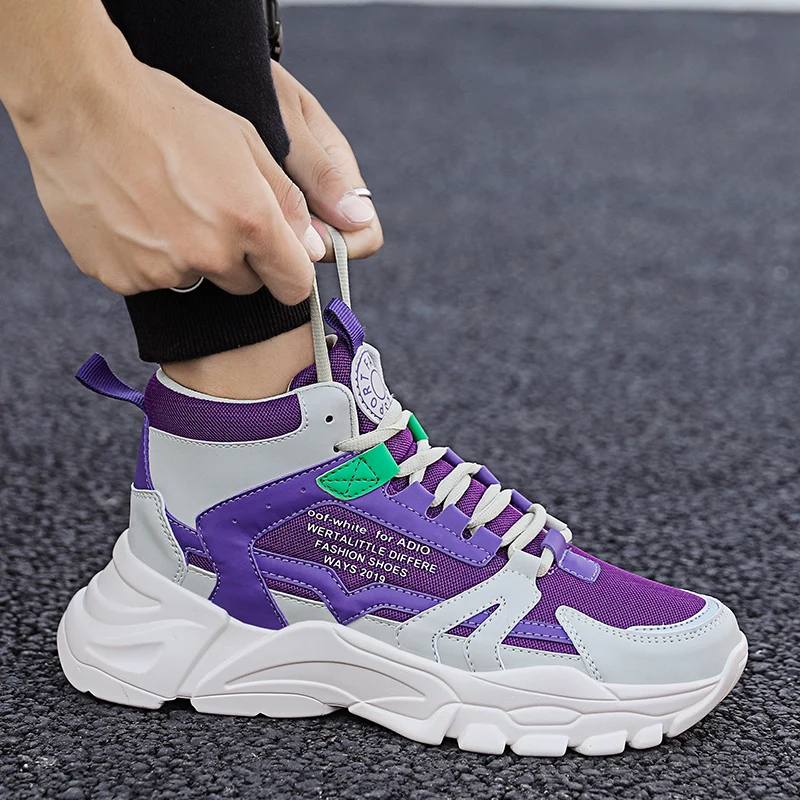 

2019 New Spring Autumn Men Running Shoes for Outdoor Comfortable MenTrianers Sneakers Men Vulcanized Shoes