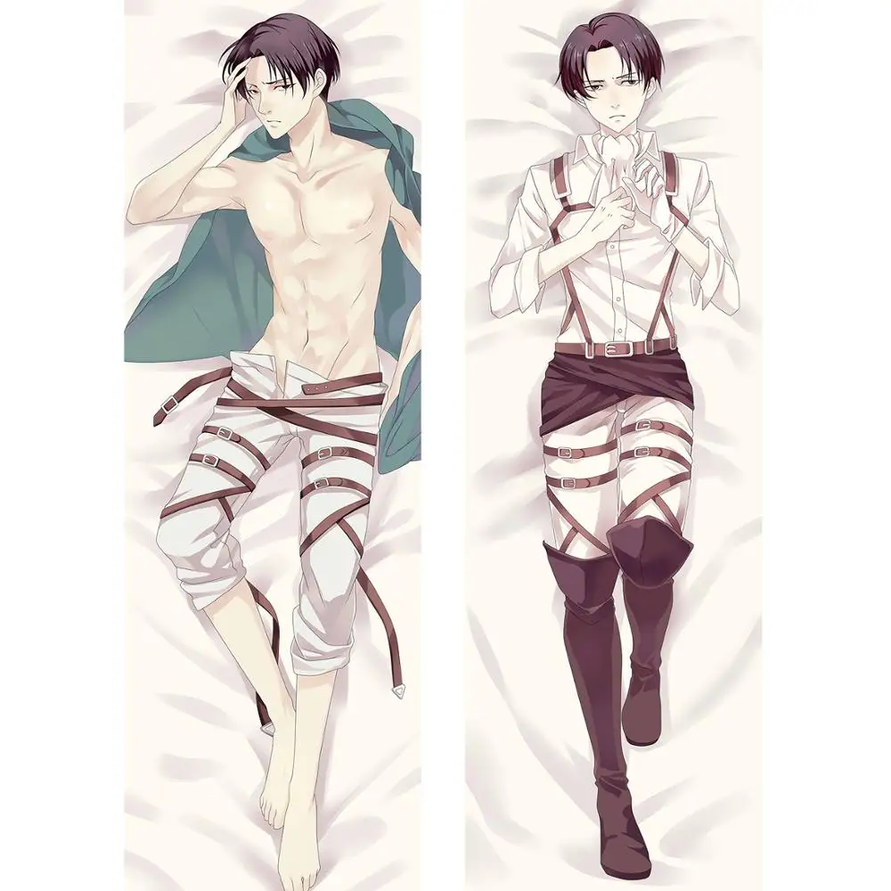 Аниме Shingeki no Kyojin декоративный Подушка Dakimakura чехол Чехол атака на Титанов Леви