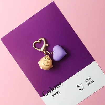 INS милый мультфильм Charlie коричневый брелок для женщин креативный автомобиль сумка талисманы Аксессуары аниме брелок бойфренд подарки - Цвет: 1