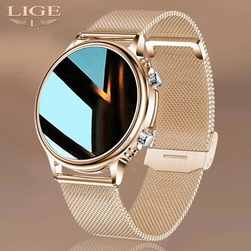 LIGE 2021 Luxury New Men Smart Watch Women Color Screen Full touch Fitness Tracker Smart Waterproof Clock Ladies Smart Watch Men