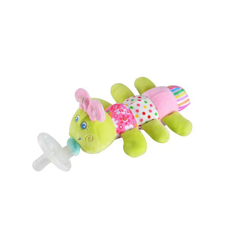 Детские пустышки силиконовый Ниблер животные плюшевые Соска-пустышка игрушки малыш мальчик зажимы цепь девочка игрушка прищепка для соски - Цвет: color chongzi