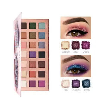 

O.TWO.O 21 Color Eye Shadow Palette Pearlescent Matte Eyeshadow Brighten The Eye Gem Eye Shadows TSLM2