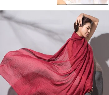 

10pcs New Women Solid Color Scarf Soft Cotton Shawls and Wraps Pashmina Soft Warm Female Foulard Muslim head scarves Hijab