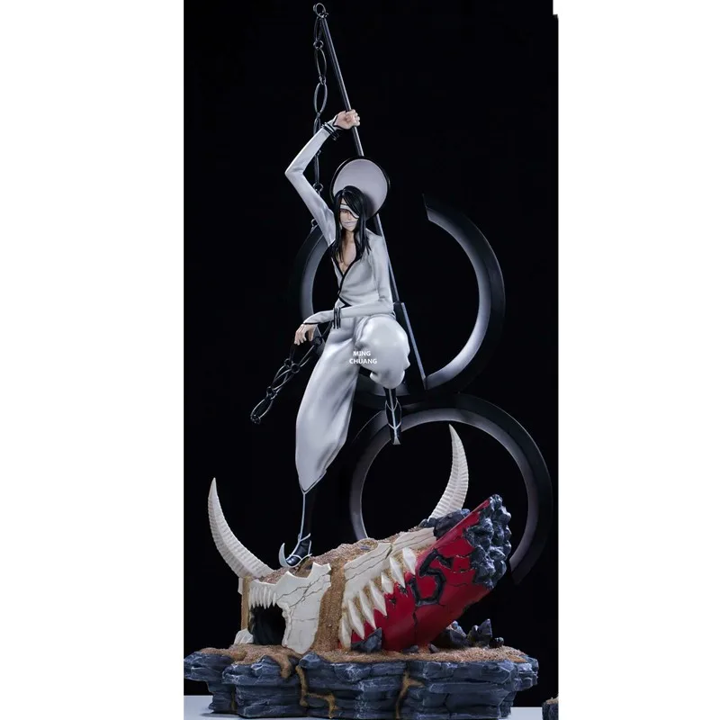 24" BLEACH Statue Nnoitra Gilga Bust Espada Full-Length Portrait Santa Teresa Art Craft GK Action Figure Toy BOX 43-60CM V227