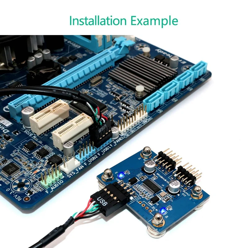 3-Порты и разъёмы USB 2,0 концентратор модуль с магнитным основанием для настольного компьютера, клавиатура, Мышь, USB флэш-накопитель