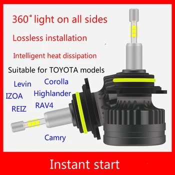 

Suitable for TOYOTA models Corolla Highlander IZOA Levin Camry REIZ RAV4 9012 9005 H11 Automobile LED headlamp bulb 30w 3100lm
