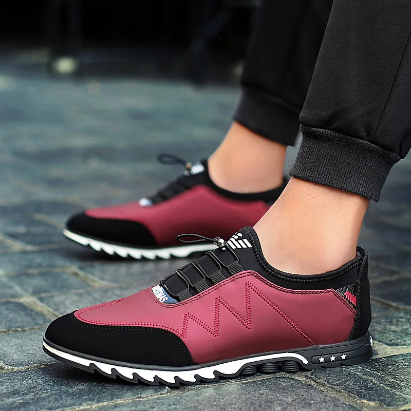 

MEN'S SHOES Spring 2019 New Style All Black And White with Pattern Sports Casual Men Running Shoes Versatile Air Cushion Fly Wov