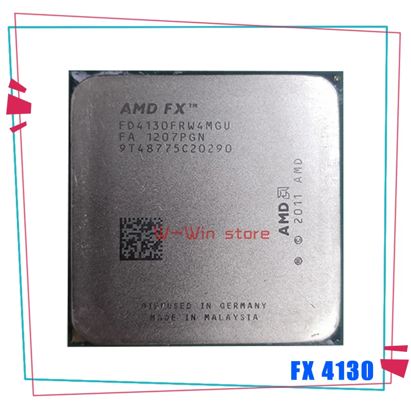 AMD FX-Series FX-4130 FX 4130 3 8 ГГц Quad-Core Процессор процессор FD4130FRW4MGU гнездо AM3 + | Компьютеры и