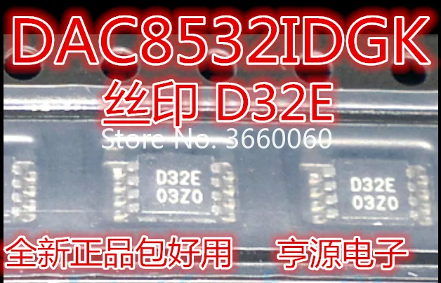 5 шт./лот DAC8532IDGKR DAC8532IDGK DAC8532 D32E VSSOP8