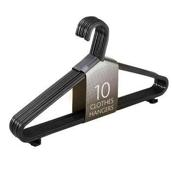 

10pcs Hangers Clothes For Wet Or Dry Clothes Space Saving Hanger PP Plastic Clothing Holder Closet Storage Organizer