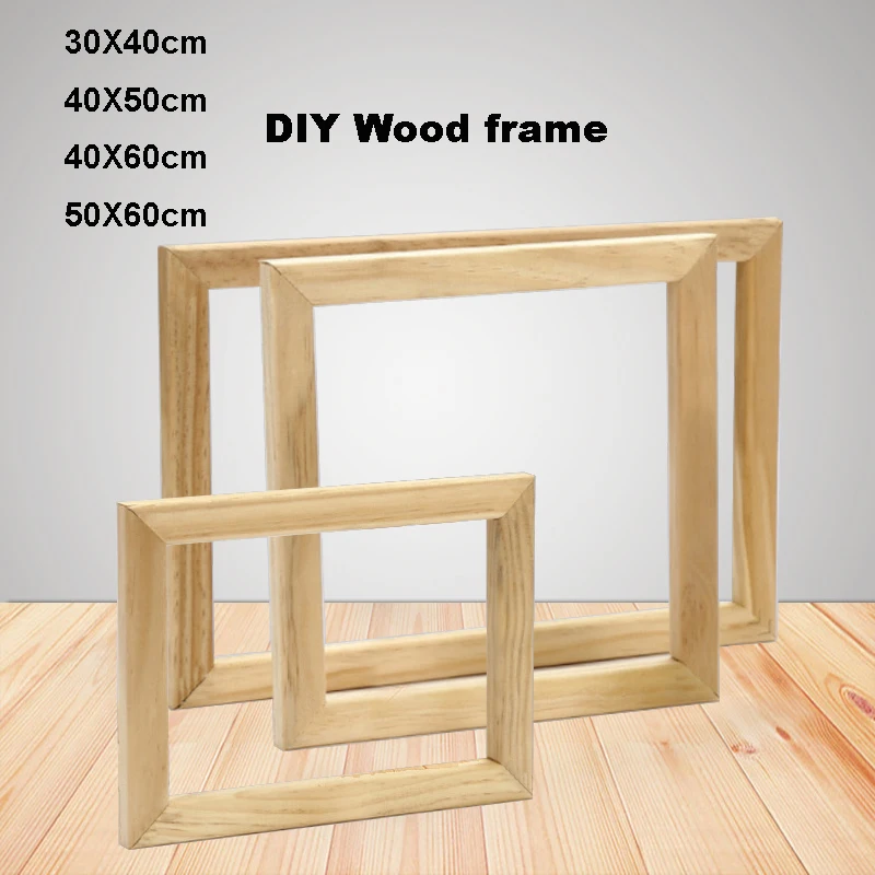 SolidWoodFrameDIYPictureFramesWallPhotoFrameInnerFrameCanvas